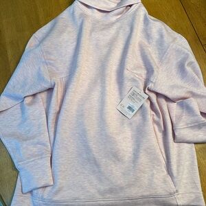 Women Pink cowl neck sweatshirt